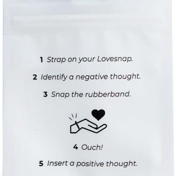 Stress Relief Snap Bracelet Silicone Rubber Bands Anxiety and Mindfulness - Picture 8 of 8